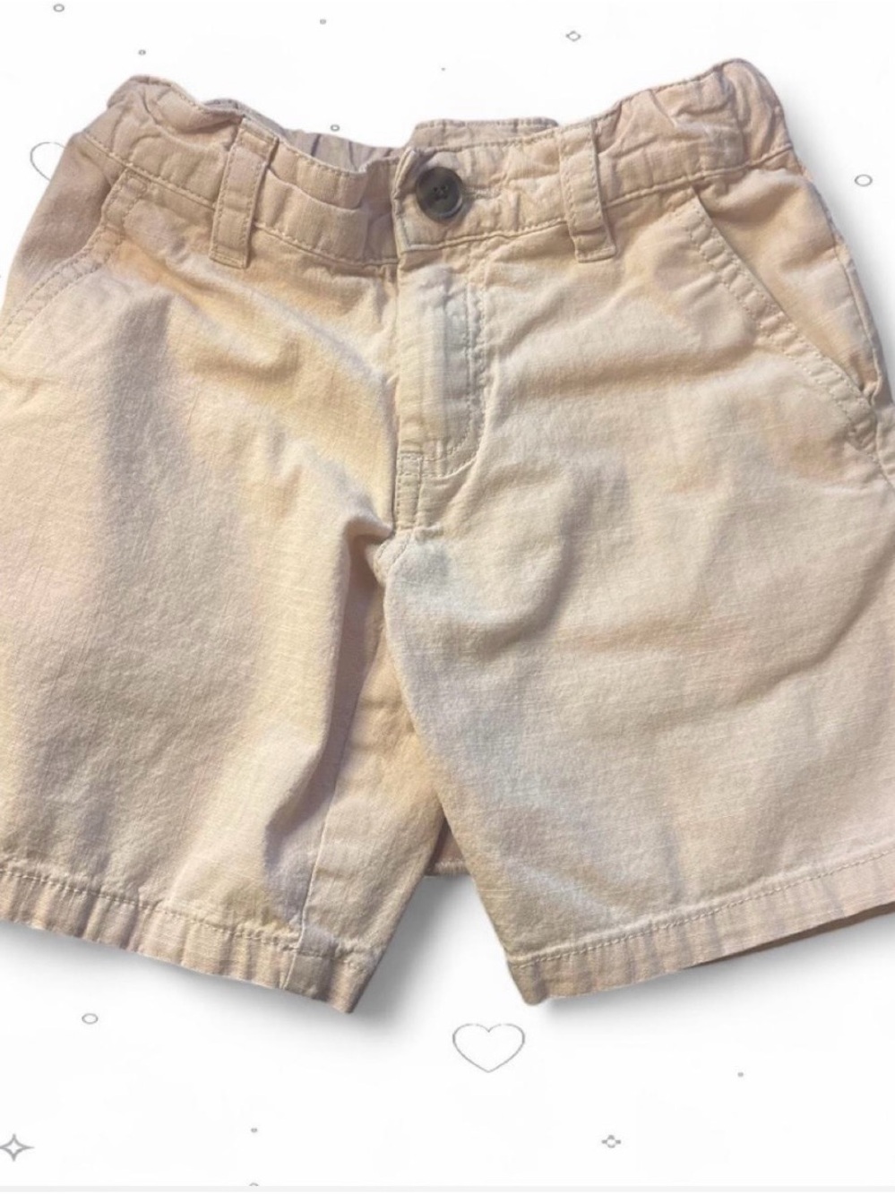 Cat & Jack Kids Khaki Pull-On Elastic Waist Chino Shorts Size 5